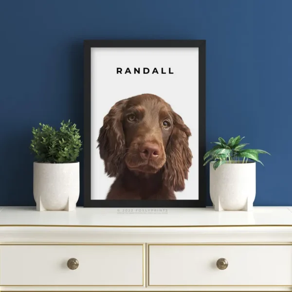 DIGITAL FILE ONLY Dog portrait, a custom dog portrait from your photo, illustrated painting. Dog memorial gift, pet loss gift, dog mum gift - Image 3