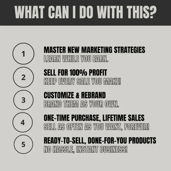 Mega Digital Products Resell Vault with Master-Resell-Rights (MRR) and Private Label Rights (PLR) to Sell for Passive Income - Done For You - Image 2